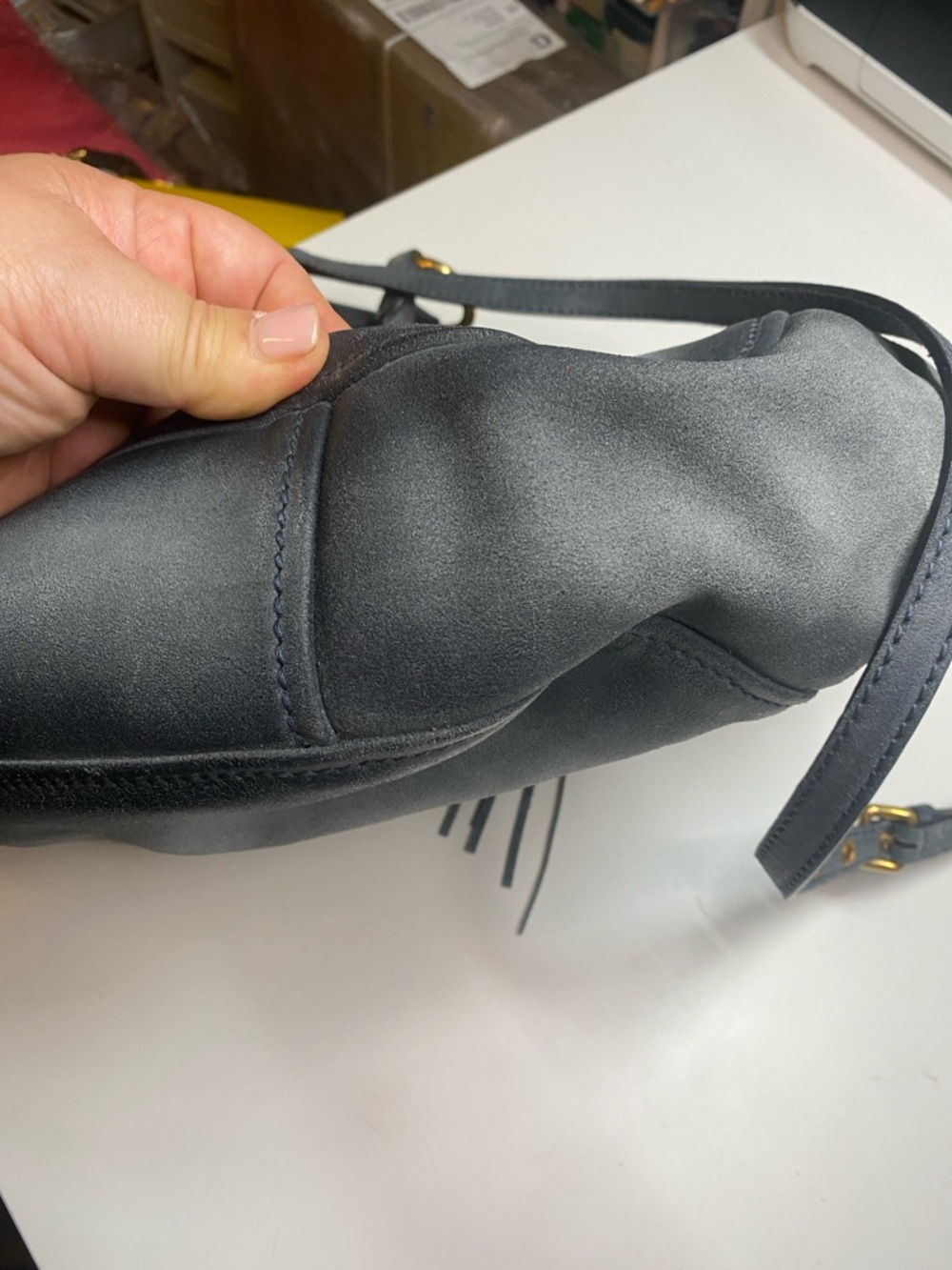 Miu Miu Suede Handbag with long strap - Picture 5 of 7